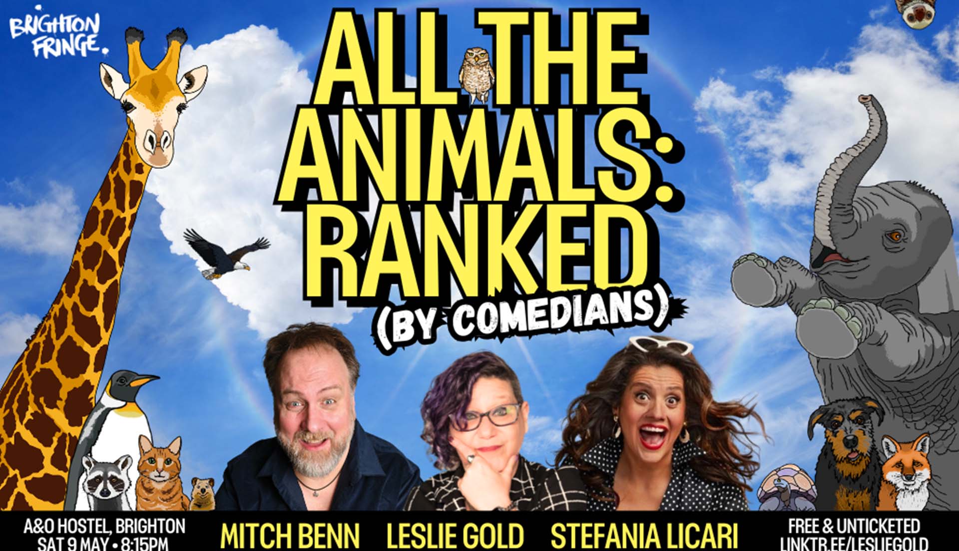 All the Animals: Ranked (by Comedians) - a new comedy panel show