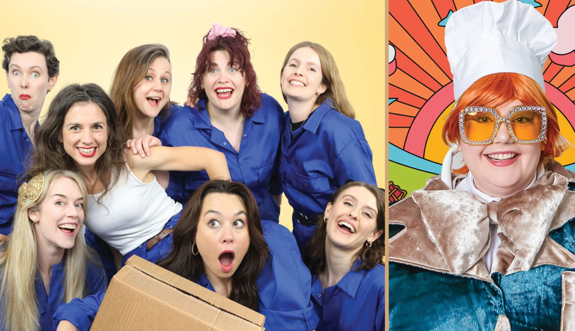 Glamazon Prime: The Improvised Musical & Katie Pritchard as Sir Elton Scone