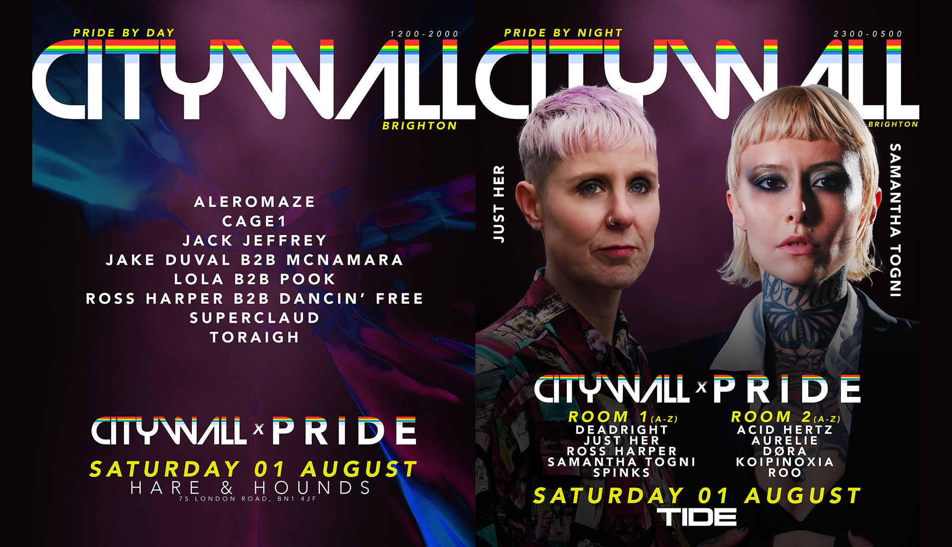 City Wall x Pride (Day into Night)