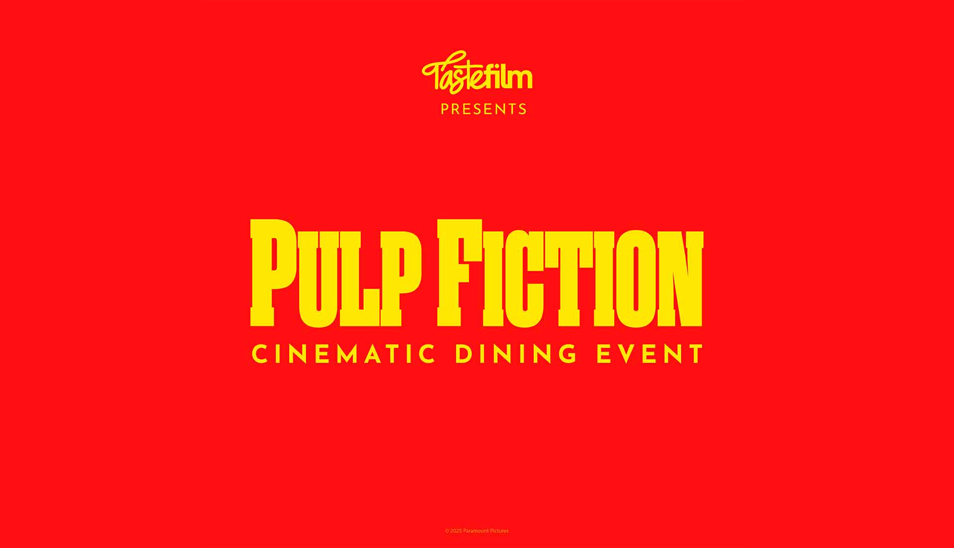Taste Film presents Pulp Fiction