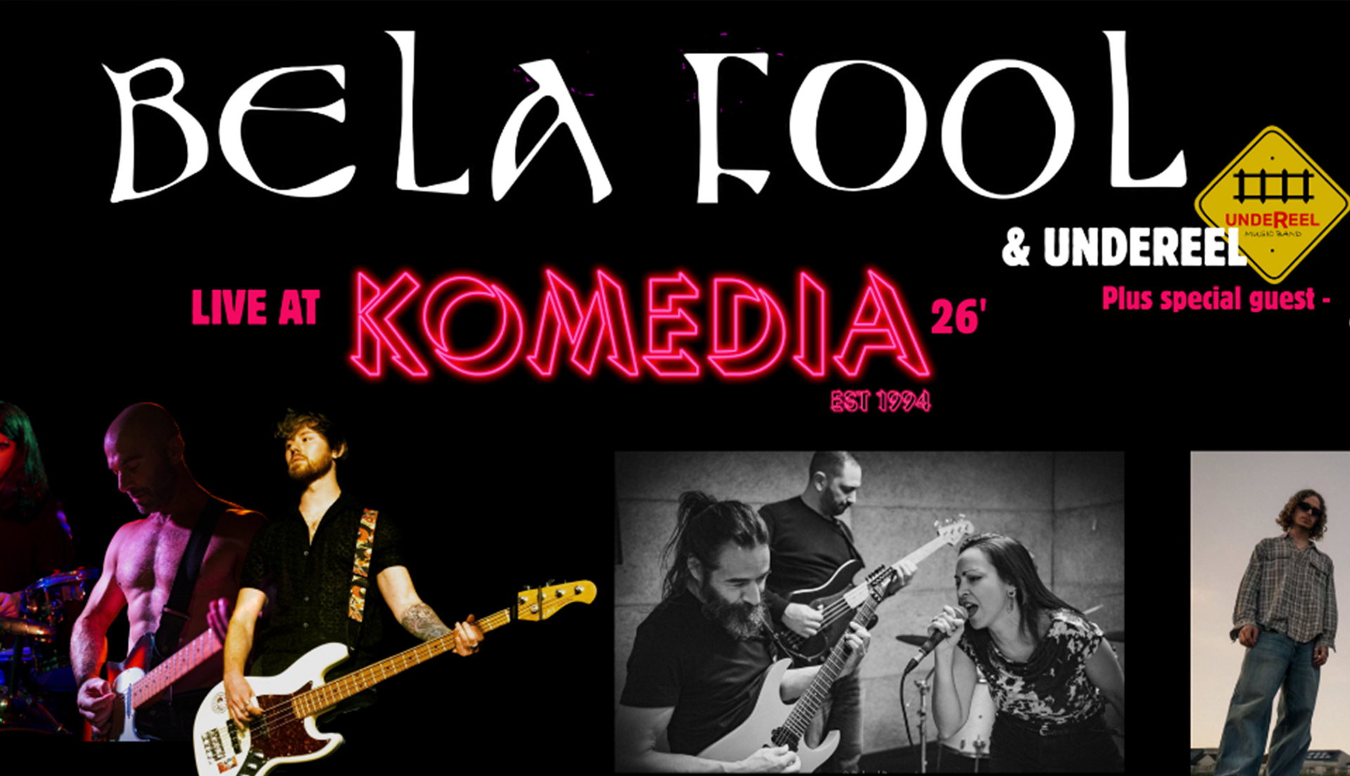 'Bela Fool presents' - A night at Komedia